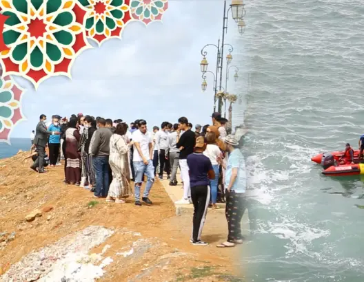 غرق شاب بقصر البحر بالرباط والوقاية المدنية تعجز عن انتشال جثته بسبب هيجان البحر (فيديو)