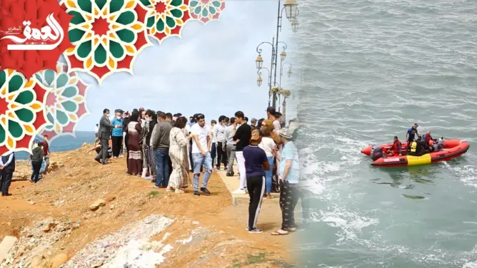 غرق شاب بقصر البحر بالرباط والوقاية المدنية تعجز عن انتشال جثته بسبب هيجان البحر (فيديو)
