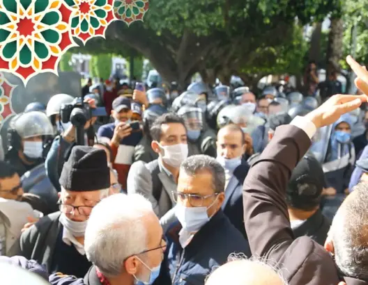 الأمن يمنع وقفة تضامنية مع الفلسطينيين بالرباط.. ونشطاء: المنع لا مبرر له (فيديو وصور)