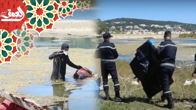 شهود عيان يكشفون تفاصيل انتشال جثة طفت فوق بحيرة بطنجة (فيديو)