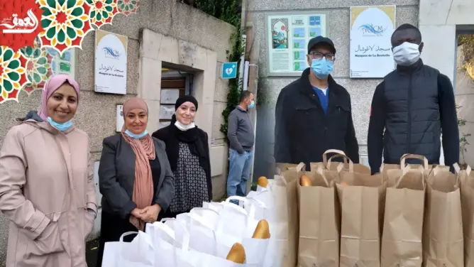 طيلة رمضان.. مغاربة وعرب يوزعون مئات الوجبات الغذائية على الطلبة والأسر الفقيرة بمدينة لاغوشيل الفرنسية