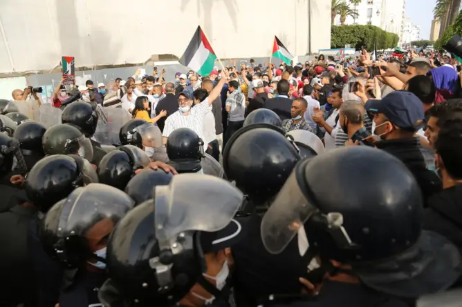 سلطات الرباط تجدد منع “مسيرة فلسطين” وتحذر الأحزاب والهيئات الداعية لها