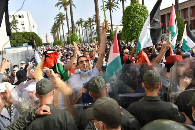 سلطات الرباط تقرر منع مسيرة وطنية للتضامن مع الفلسطينيين