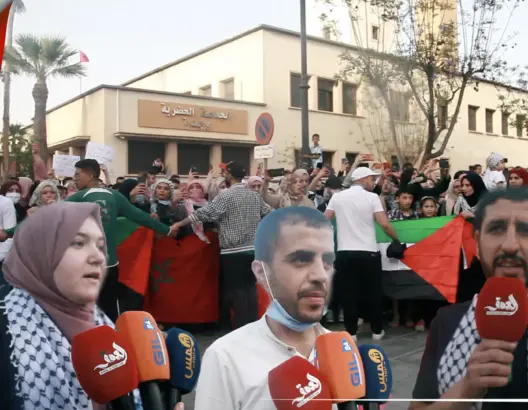 ساكنة وجدة تخرج للتنديد بالعدوان على غزة والقدس وتطالب بالتراجع عن التطبيع