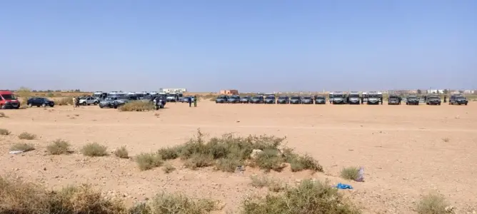 إنزال أمني كبير بمراكش للوقوف على تحديد مساحة أرض تفوق 100 هكتار والساكنة تتعرض (صور)