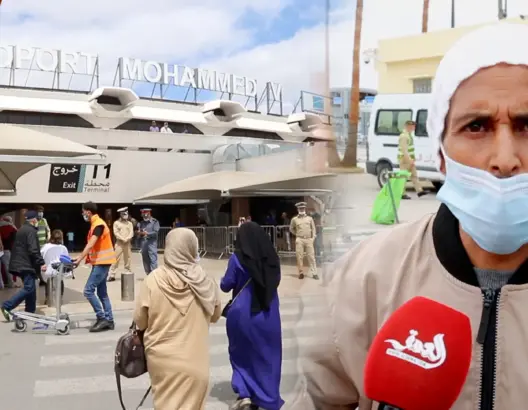 السلطات تمنع مغاربة الخليج من مغادرة مطار البيضاء بسبب “الحجر الفندقي” وعائلاتهم تحتج (فيديو)