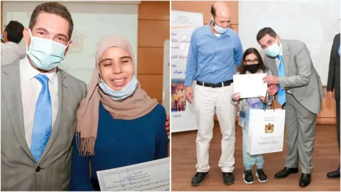 أمزازي يحتفي بالتلاميذ في وضعية إعاقة الحاصلين على أعلى معدلات الباكالوريا