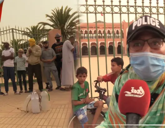 بينهم نساء وأطفال .. العطش يخرج أسرا للإحتجاج باشتوكة أيت باها (فيديو)