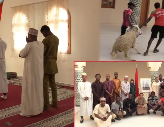 وسط أجواء عائلية بوجدة..مهاجرون من دول افريقية مختلفة يحتفلون بعيد الأضحى (فيديو)