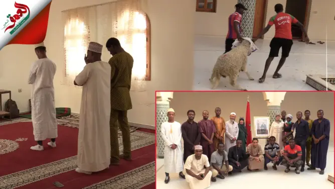 وسط أجواء عائلية بوجدة..مهاجرون من دول افريقية مختلفة يحتفلون بعيد الأضحى (فيديو)