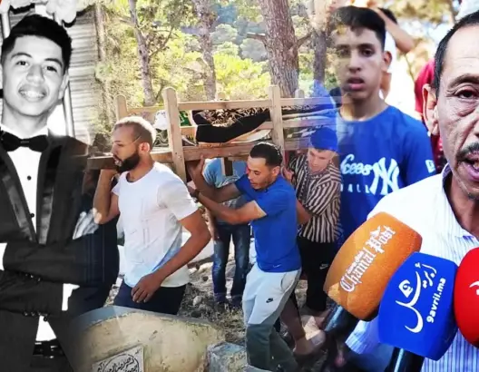 طنجة تشيع جثمان أبو بكر بعد سحله مع عائلته من طرف سائق مخمور.. ووالده: أريد العدالة لأولادي