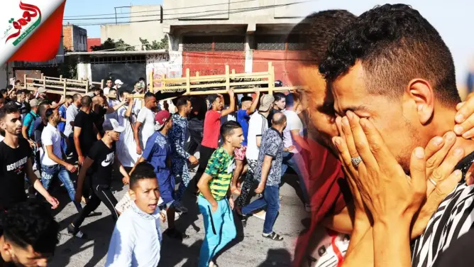 في جو مهيب.. جنازة شقيقين توفيا سحلا من طرف سائق مخمور بطنجة