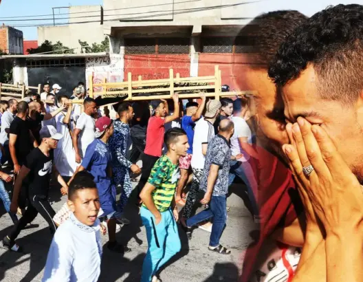في جو جنائزي مهيب.. تشييع جثمان شقيقين سُحلا من طرف سائق مخمور بطنجة (فيديو)