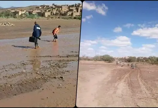 قصر توغزة بإقليم تنغير.. دوار يعاني العزلة بسبب غياب قنطرة تربطه بالعالم الخارجي