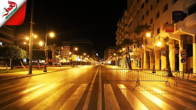 شاهد شوارع طنجة في أول ليلة من تطبيق قرار حظر التجوال في التاسعة