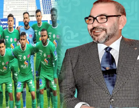 الملك يهنئ مكونات الرجاء الرياضي بعد التتويج بلقب كأس محمد السادس