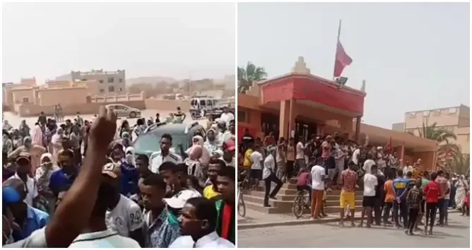 احتجاجات بزاكورة بعد مصرع عامل وإصابة آخرين اختناقا داخل حفرة للصرف الصحي
