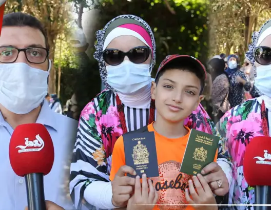مغاربة عالقون يحتجون أمام سفارة كندا بعد قرار تعليق الرحلات الجوية مع المغرب (فيديو)