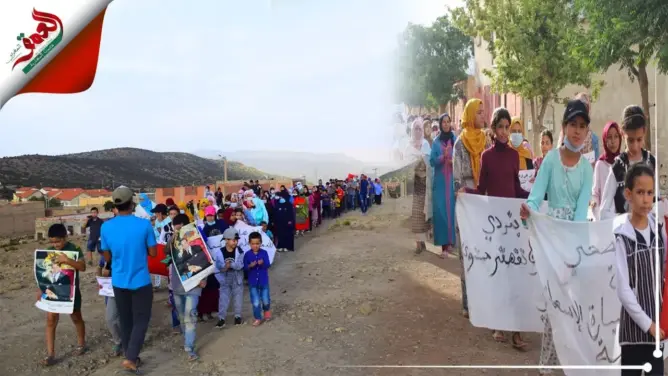 لليوم الثامن .. احتجاجات غاضبة من تردي الأوضاع الصحية بجماعة المرس (فيديو)