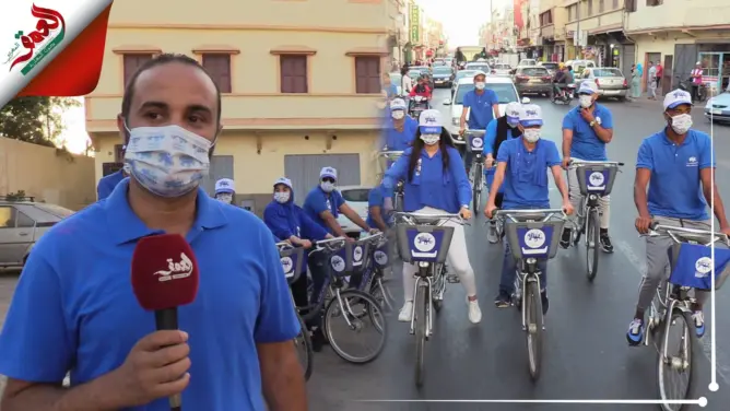 “الجرار” يخوض الحملة الانتخابية بدراجات هوائية بالدشيرة الجهادية (فيديو)
