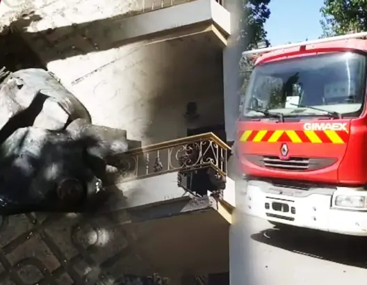 انفجار قنينة غاز يتسبب في سقوط شرفة شقة بطنجة (فيديو)