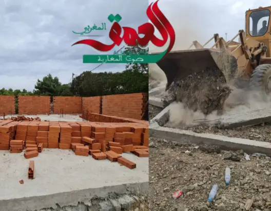 سلطات طنجة تشرع في هدم منازل شُيّدت أثناء فترة الانتخابات (صور)