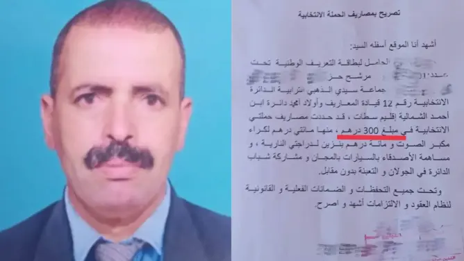 قدرت بـ300 درهم.. مستشار جماعي يصرح بمصاريف حملته الانتخابية
