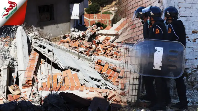 أمام صدمة سكانها.. سلطات طنجة تهدم منازل عشوائية بحي الزياتن (فيديو)