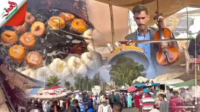 موسيقى شعبية واسفنج طازج.. جولة في سوق الأربعاء الأسبوعي بتيفلت (فيديو)