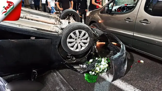 إصابة عروسين في انقلاب سيارة زفاف داخل نفق “رياض تطوان” بطنجة (فيديو)