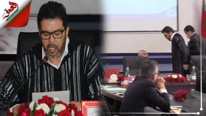 لحظة انسحاب رئيس جهة سوس ماسة من أشغال الدورة الاستثنائية (فيديو)