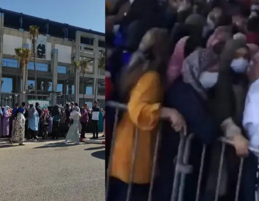 فرض جواز التلقيح يتسبب في اكتظاظ كبير وفوضى بمراكز التلقيح بطنجة (صور)