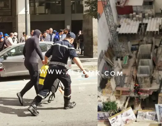 الوقاية المدنية تنقذ عاملا من الموت بعد انهيار جزئي لبناية بطنجة (فيديو)