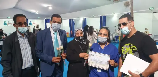 بمشاركة فنانين.. تكريم الأطر الطبية بالمركز الرقمي للتلقيح في سلا (صور)