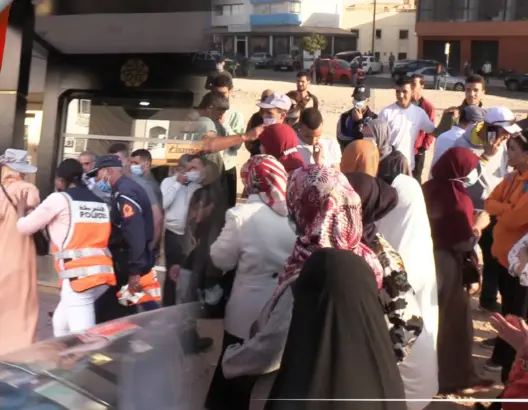 تفريق احتجاج أمهات بأكادير ضد جواز التلقيح
