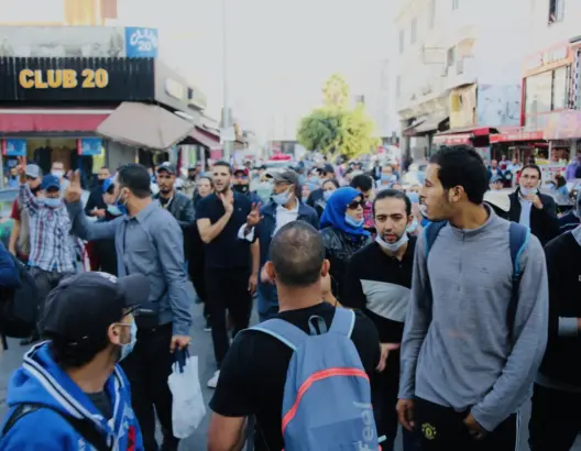 ابتدائية مراكش توزع 7 أشهر على محتجين تظاهروا ضد إلزامية جواز التلقيح