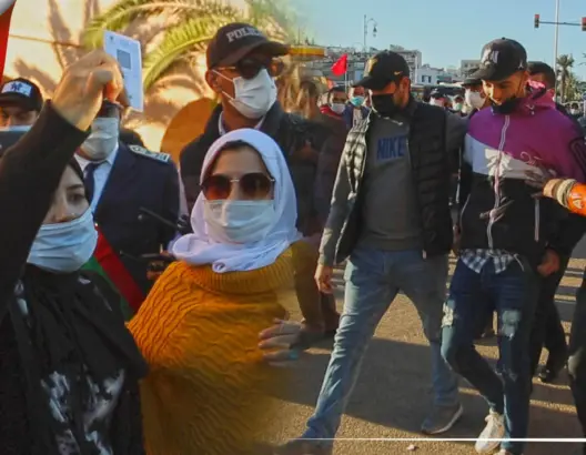 اعتقال محتجين بالرباط شاركوا في وقفة ضد إجبارية جواز التلقيح