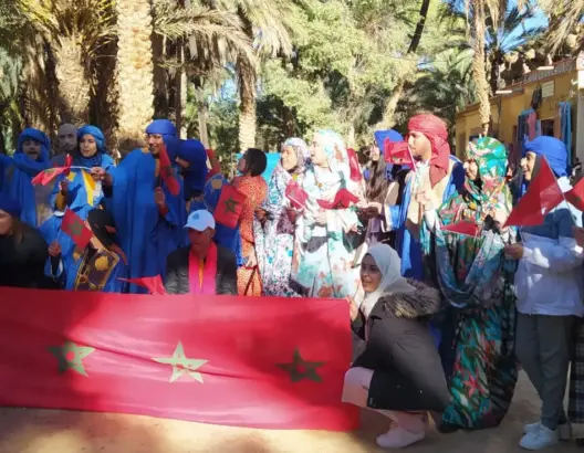 منظمة الكشفية أشبال المغرب فرع بنسليمان تُخلد ذكرى المسيرة الخضراء بين كتبان رمال مرزوگة