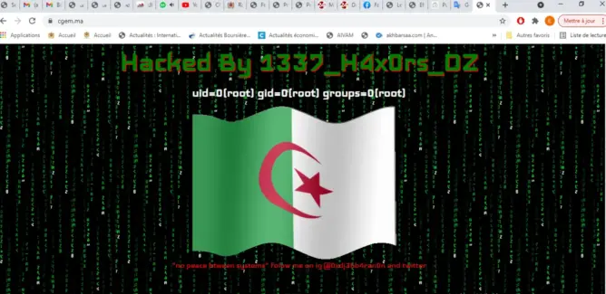 الموقع الرسمي لـ”الباطرونا” يتعرض للقرصنة