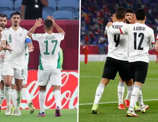 صدام مصري جزائري لتفادي مواجهة المغرب في ربع نهائي كأس العرب