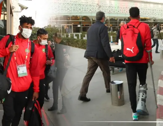 الحزن والحسرة يخيمان على عناصر بعثة المنتخب المغربي العائدة من قطر (فيديو)