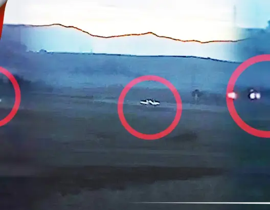 صادم.. مشاهد للحظة اصطدام طائرة محملة بالمخدرات بسيارة قرب طنجة (فيديو)