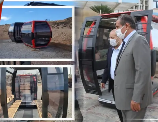 أخنوش يتفقد عربات "تيليفريك"