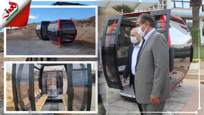 أخنوش يتفقد عربات "تيليفريك"