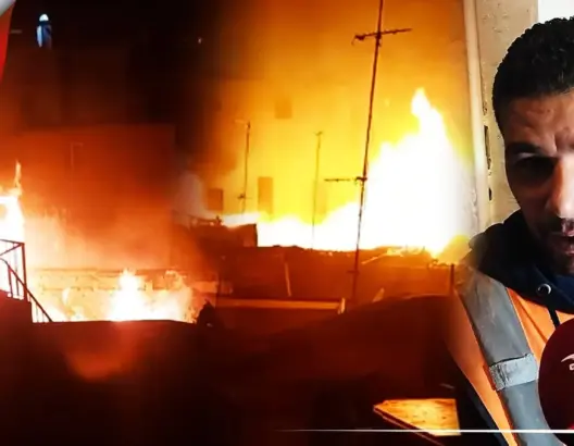 شهود عيان يروون تفاصيل حريق مهول شب بمنازل بالمدينة القديمة بطنجة (فيديو)