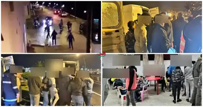 مطاردات واعتقالات بعد توافد راغبين في الهجرة على معبر سبتة بسبب “إشاعة” (صور)