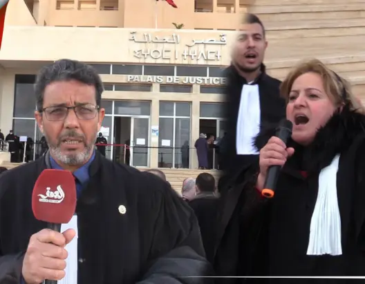 للأسبوع الثاني.. محامو وجدة يجددون رفضهم لإجبارية الجواز بالمحاكم (فيديو)