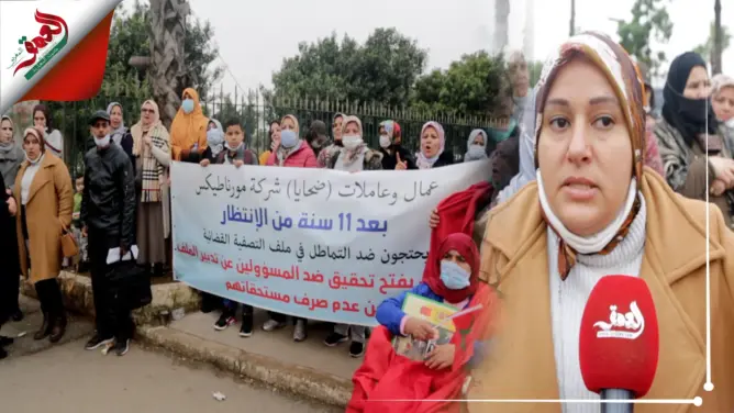 طُردوا منذ 11 عاما ويتجاوز عددهم 1500.. عمال يتظاهرون بالبيضاء ويطالبون بمستحقاتهم (فيديو)