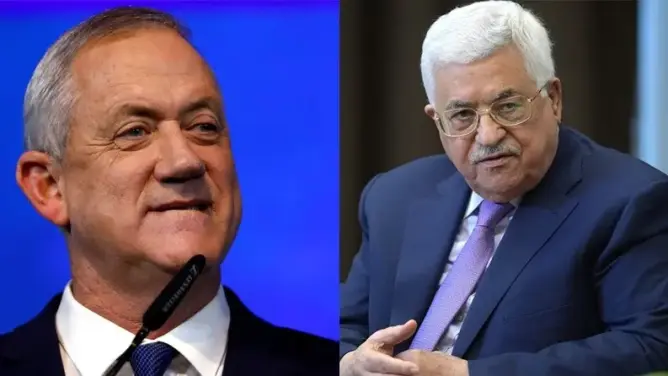 عباس يجتمع بوزير الدفاع الإسرائيلي بمنزله ويتعهد بمواصلة التنسيق الأمني
