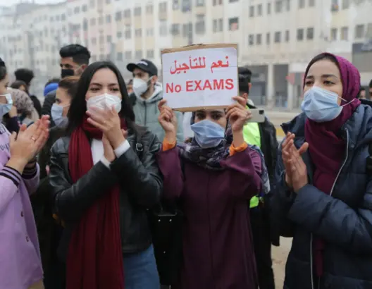 طلبة ابن مسيك يحتجون ضد إدارة الكلية: مطالبنا تأجيل الامتحانات وحفظ كرامة الطالب
